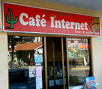 Internet cafes are available in Acapulco