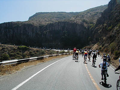 Rosarito to Ensenada Bike Ride - hill climb 5