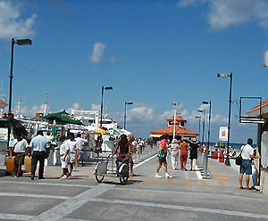 The pier on Cozumel's western shore