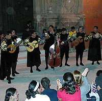Rondalla infront of teather