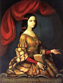 The young Sor Juana Ines de la Cruz