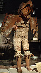 Aztec Warrior and standard bearer, Templo Mayor