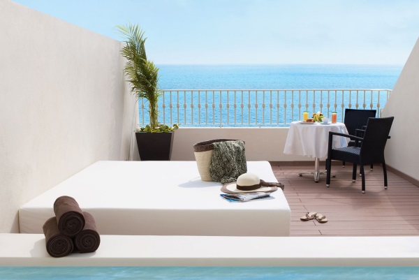 Private terraces at the Excellence Riviera Cancun