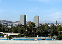The towers of Tijuana's largest hotel